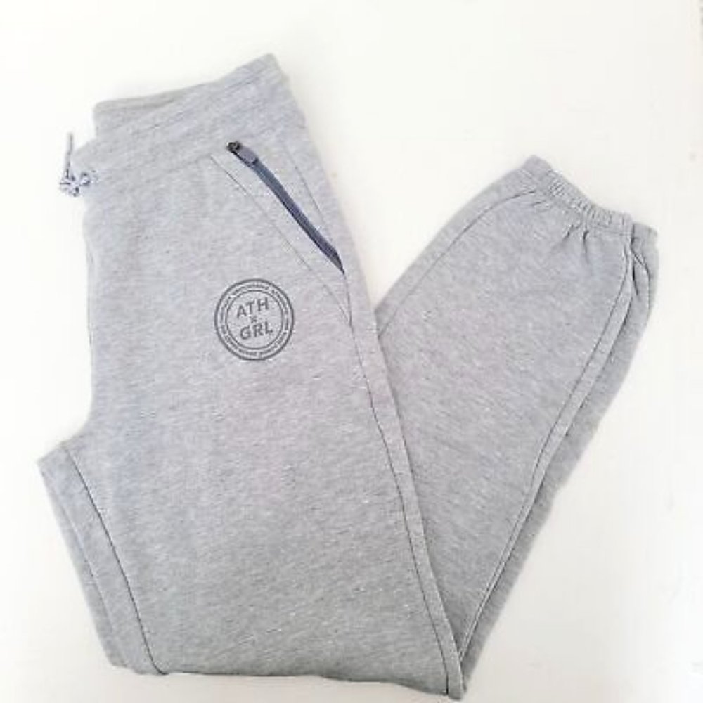 Athleta Warm Up Jogger Grey Girls M/8-10